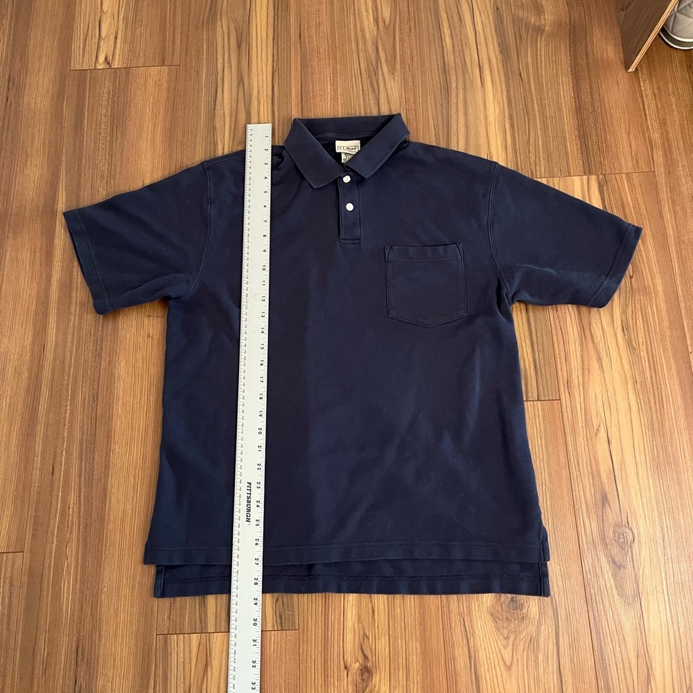 L.L. Bean Dark Blue Polo Shirt